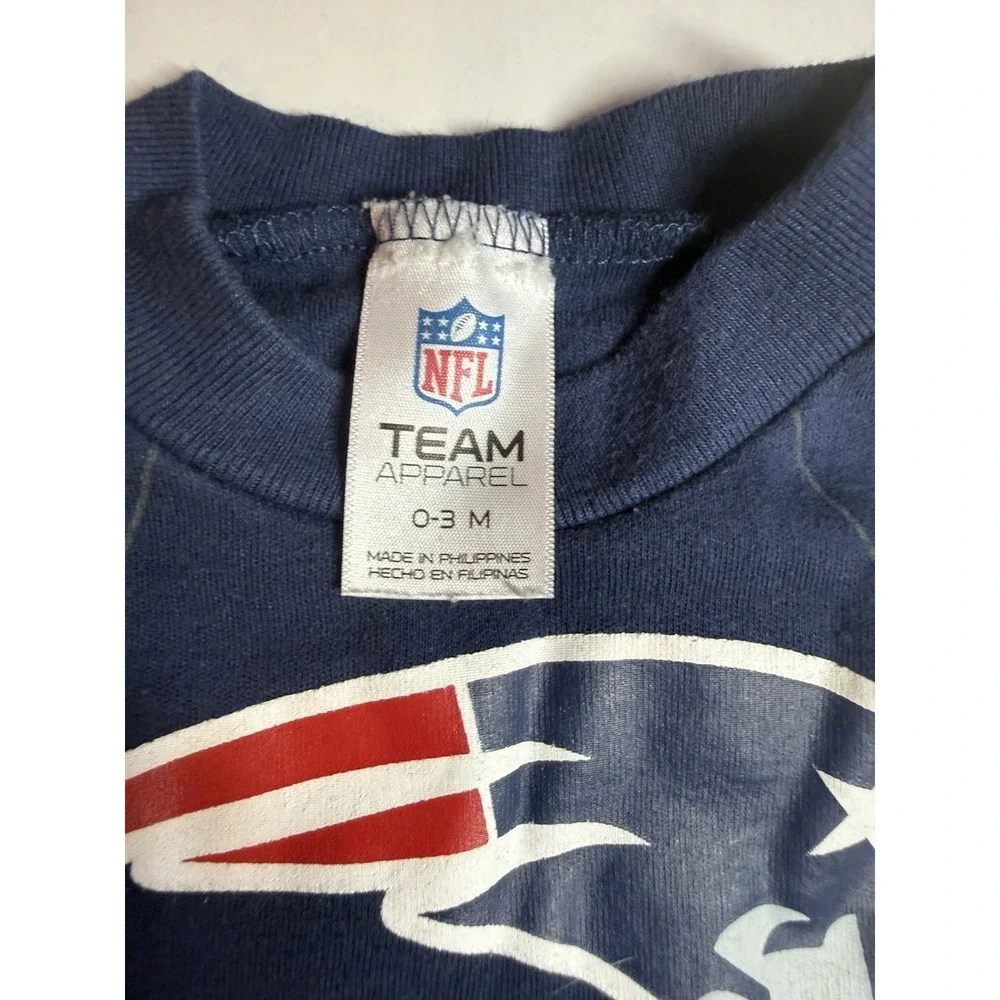 New England Patriots Baby Toddler Footysuit, NFL Gerber Infant Kids Wear